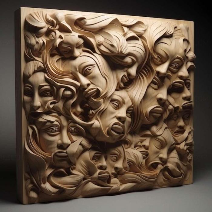 نموذج ثلاثي الأبعاد لآلة CNC 3D Art 